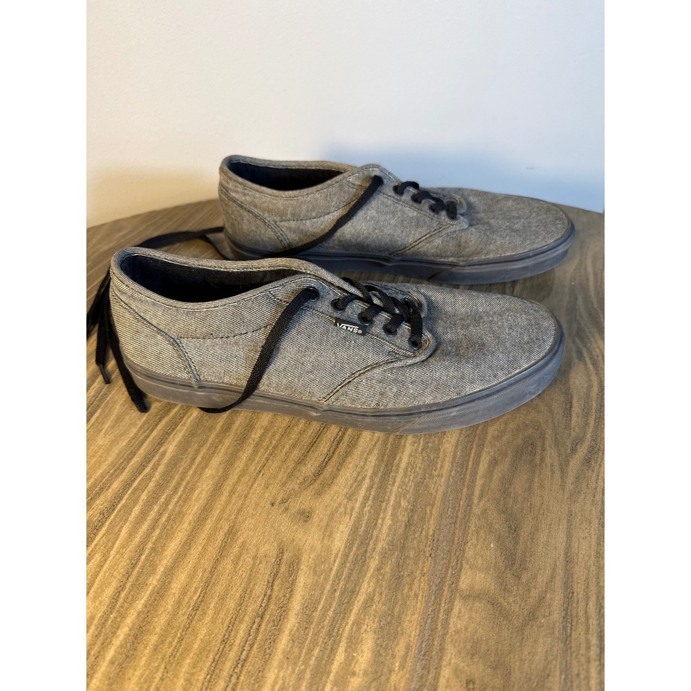 Vans Era Sneakers Mens 10.5 Grey Good Denim Textile Low Top Lace Up 721356